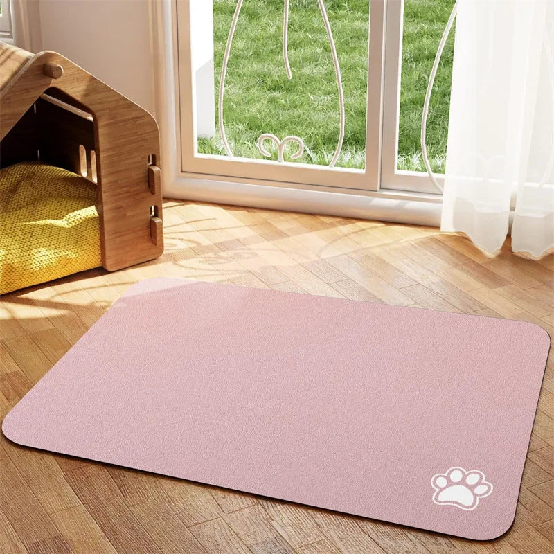 Non-Slip Pet Food Mat | Easy-Clean Surface for Dogs & Cats