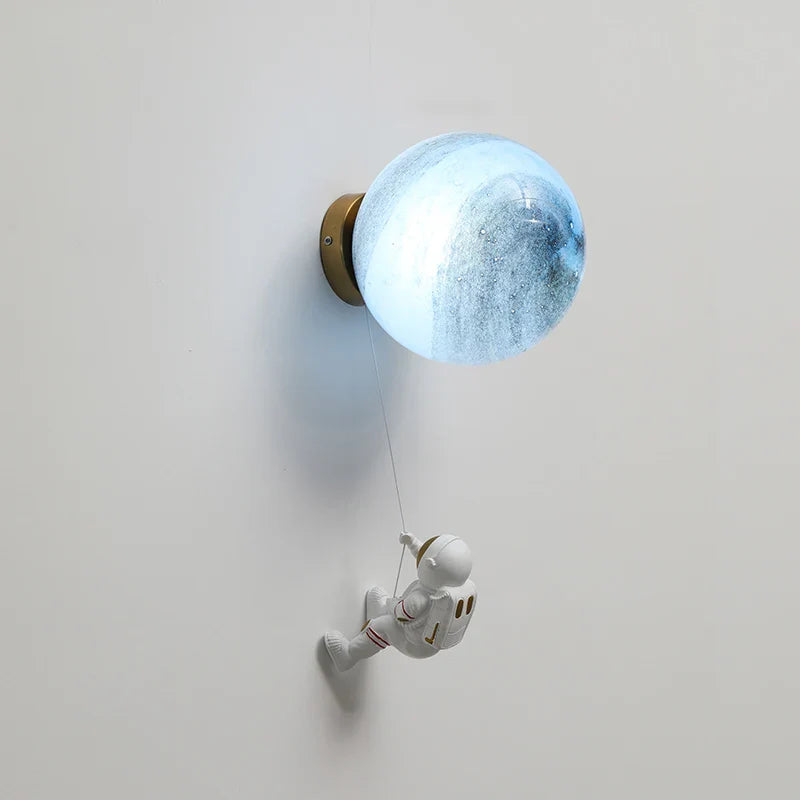 Astronaut Wall-Mounted Kids’ Bedside Lamp