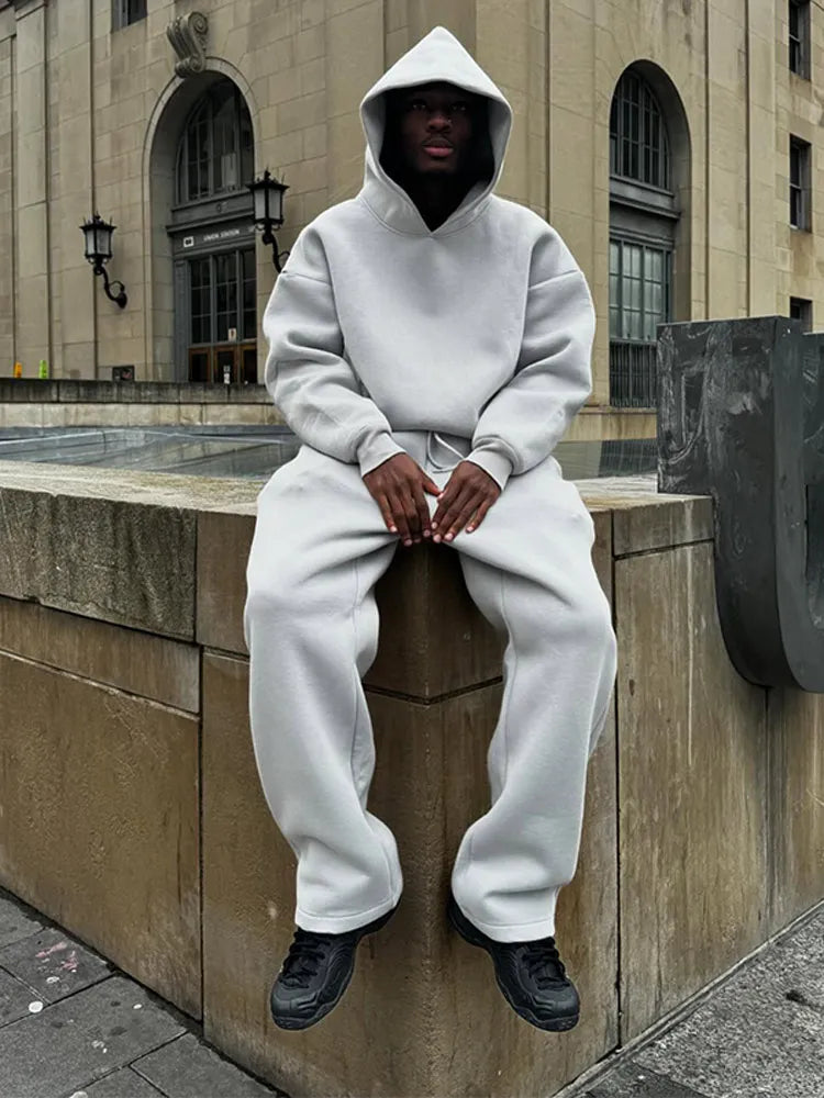 Men’s Oversized Hoodie Tracksuit | Urban Comfort Outfit