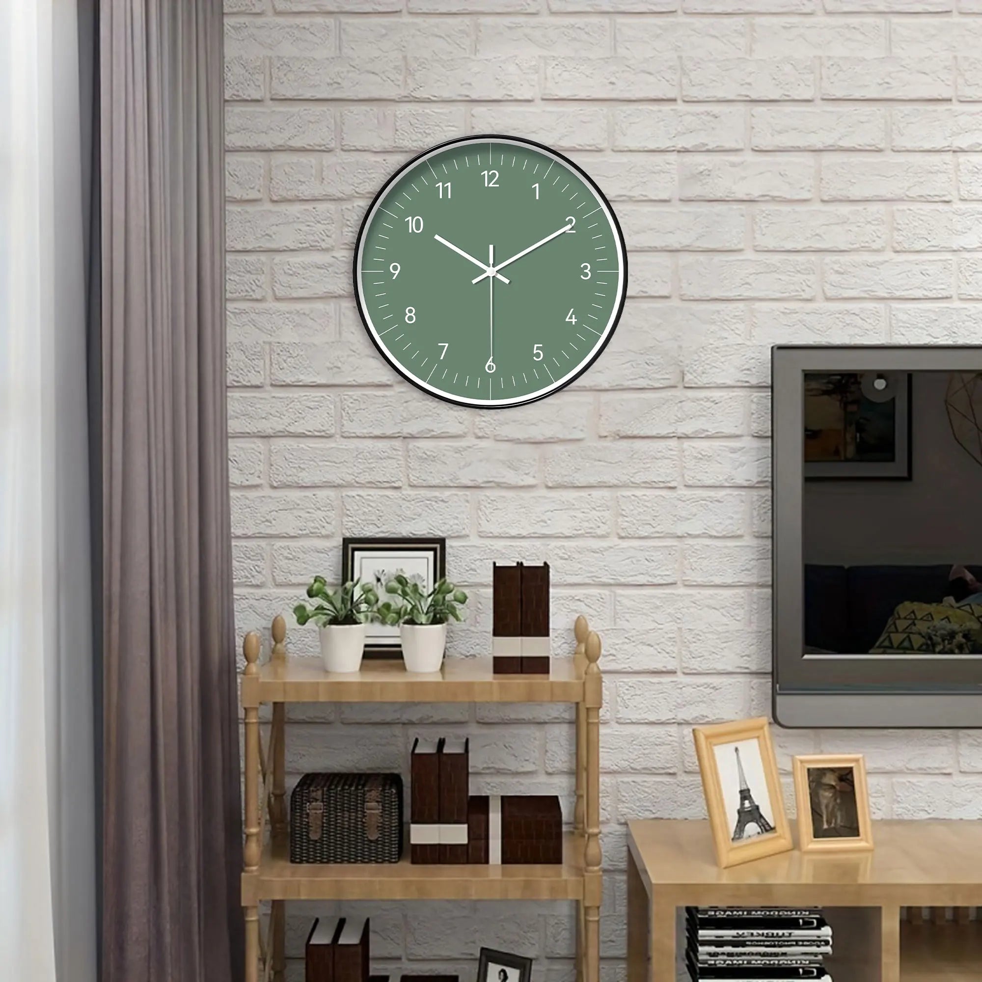 Minimalist Round Wall Clock | Quiet Movement Design