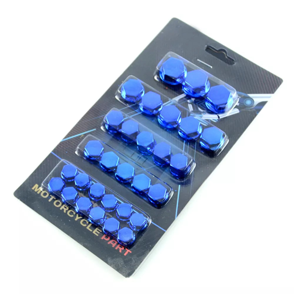 Motorcycle Bolt Covers | Protective Wheel Cap Set