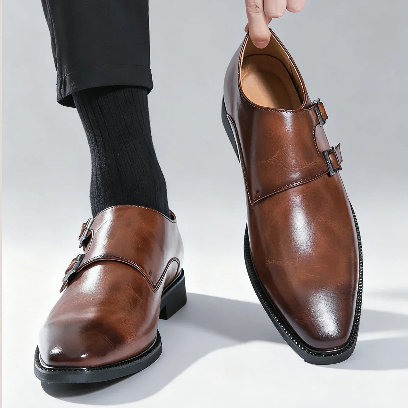 Men’s Dress Shoes | Classic Double Strap Footwear
