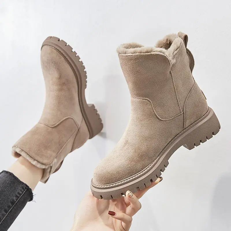 Women’s Winter Ankle Boots | Warm Zipper Design