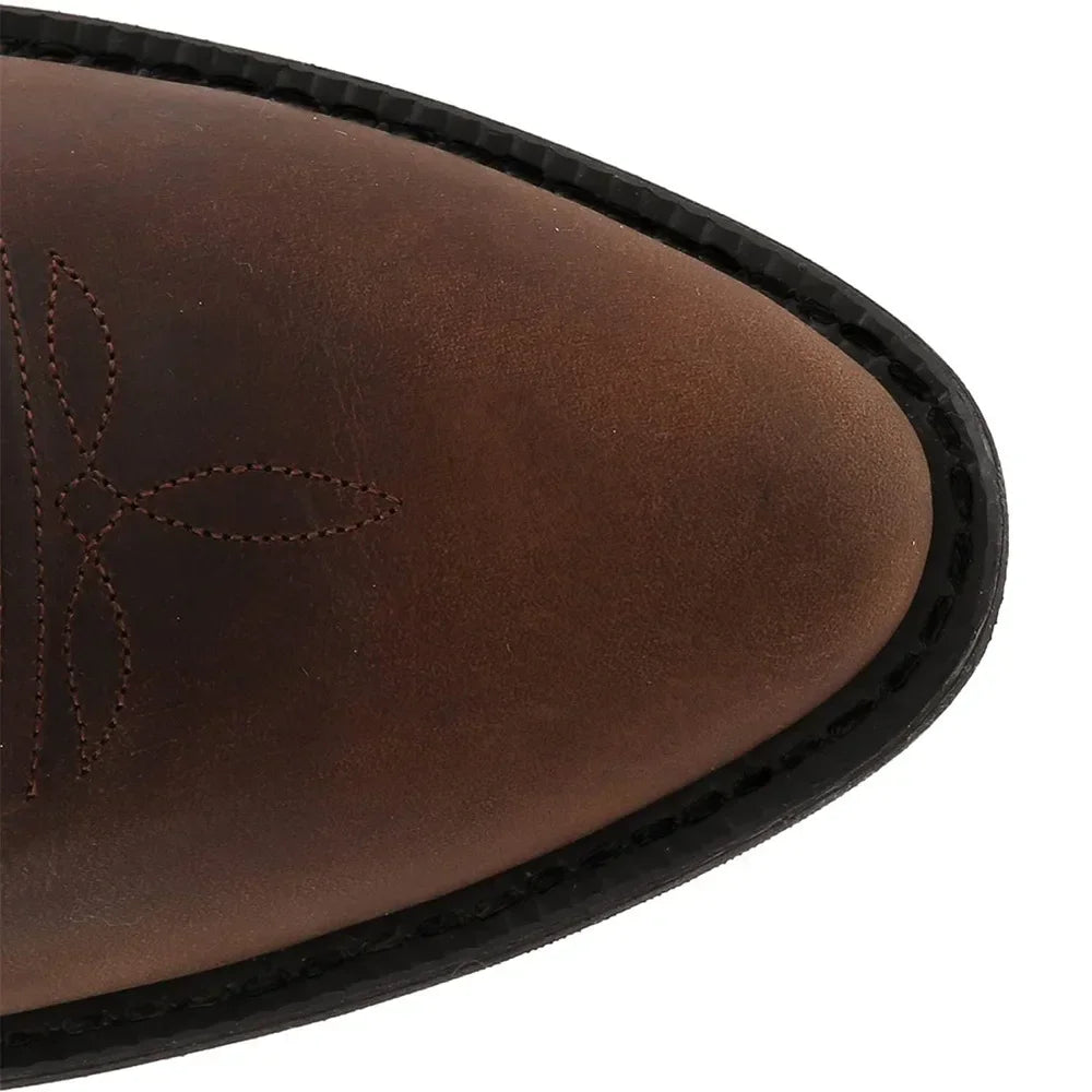 Stylish Men’s Cowboy Boots – Leather with Embossed Design