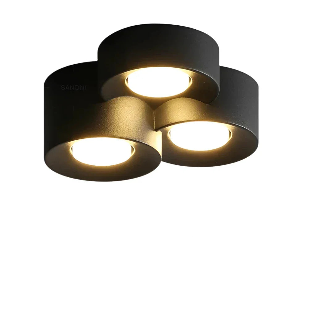 Nordic LED Ceiling Light | Cylindrical Spotlight Chandelier for Modern Interiors