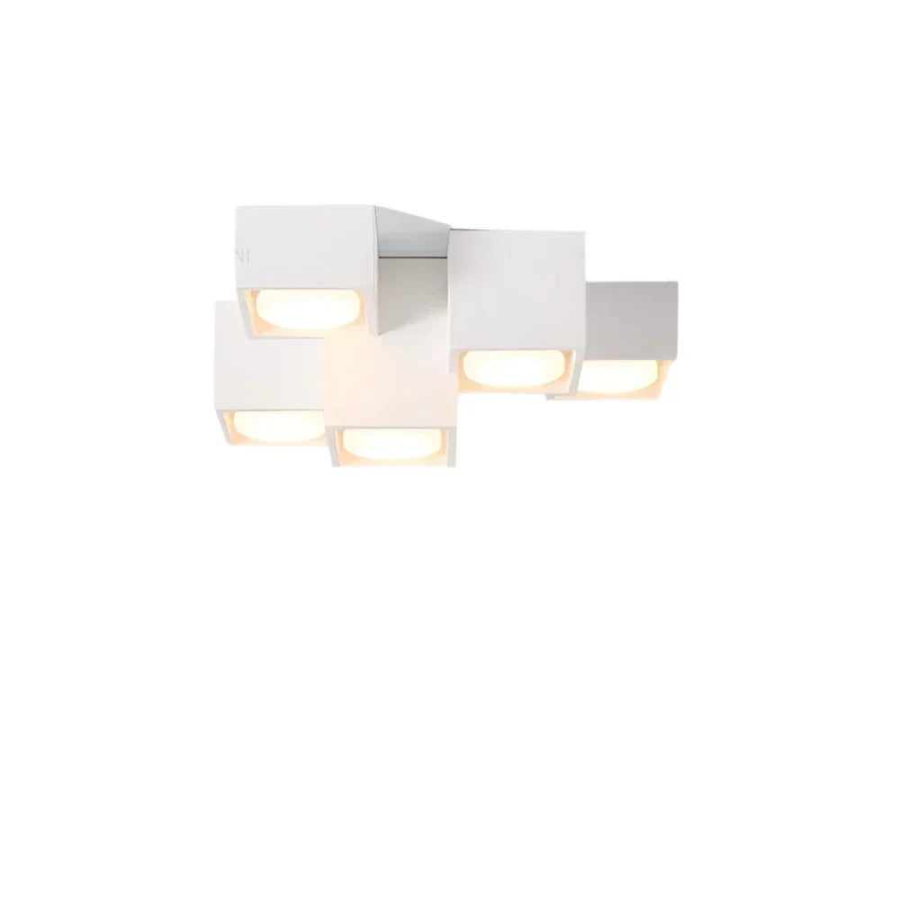 Nordic LED Ceiling Light | Cylindrical Spotlight Chandelier for Modern Interiors