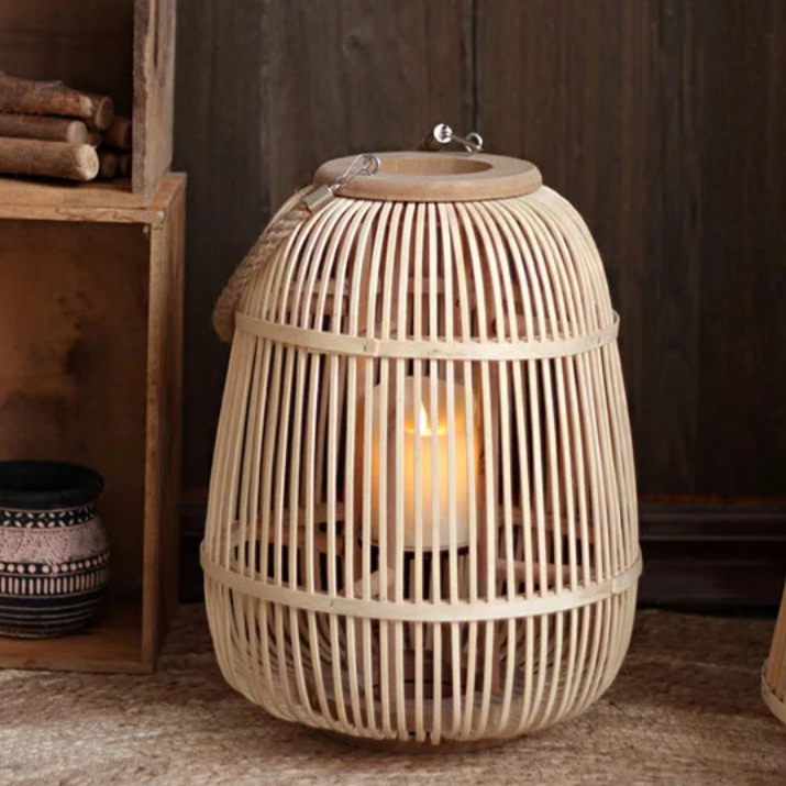 Rattan Bamboo Lanterns – Unique Decorative Lighting for Living Room, Bedroom, and Outdoor Spaces