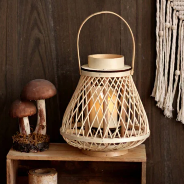 Rattan Bamboo Lanterns – Unique Decorative Lighting for Living Room, Bedroom, and Outdoor Spaces