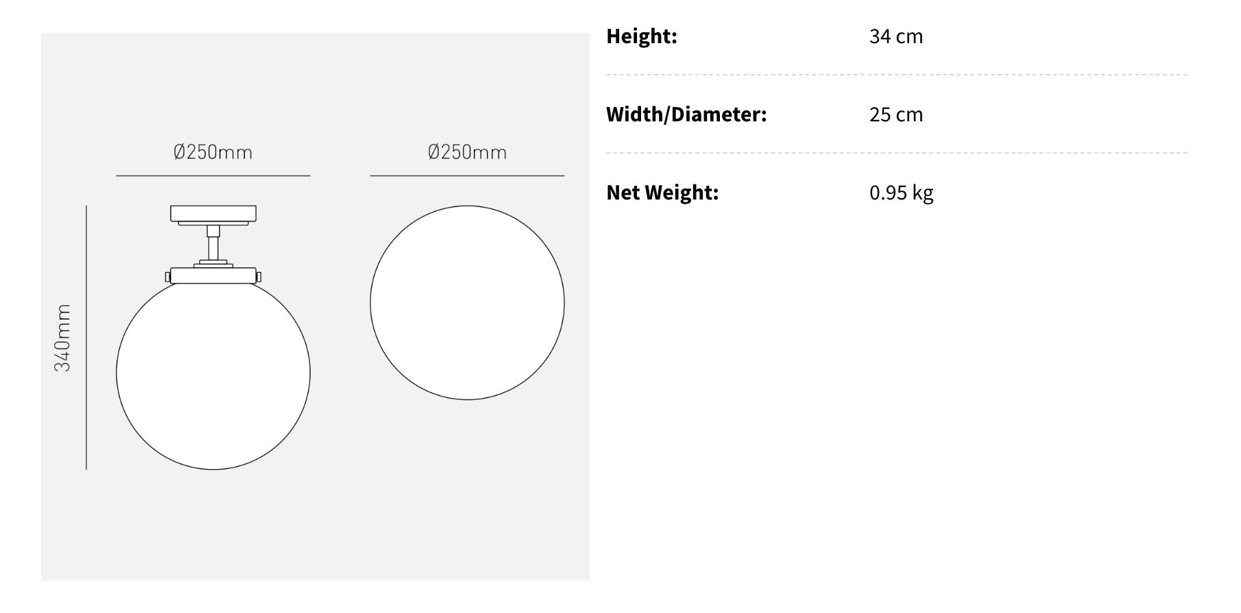 Polished Chrome Ceiling Lamp | Modern Interior Lighting