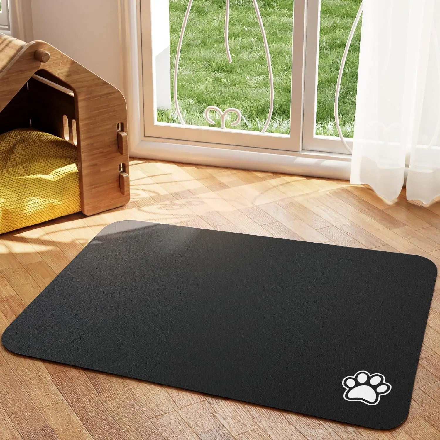 Non-Slip Pet Food Mat | Easy-Clean Surface for Dogs & Cats