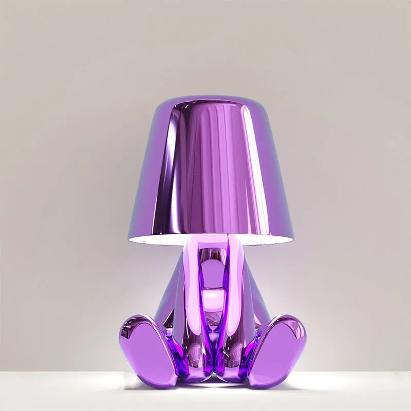 Goudje Resin LED Table Lamp – Modern Denker Design Decorative Lamp for Living Room and Bedroom