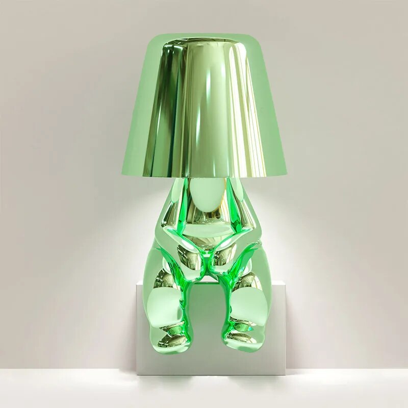 Goudje Resin LED Table Lamp – Modern Denker Design Decorative Lamp for Living Room and Bedroom