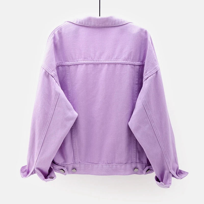 Women’s Denim Jacket | Casual Jean Jacket with Button Front