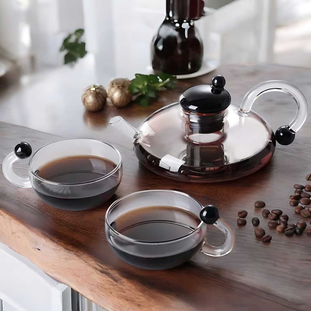 Sereno Filtration Teapot Set + Cups