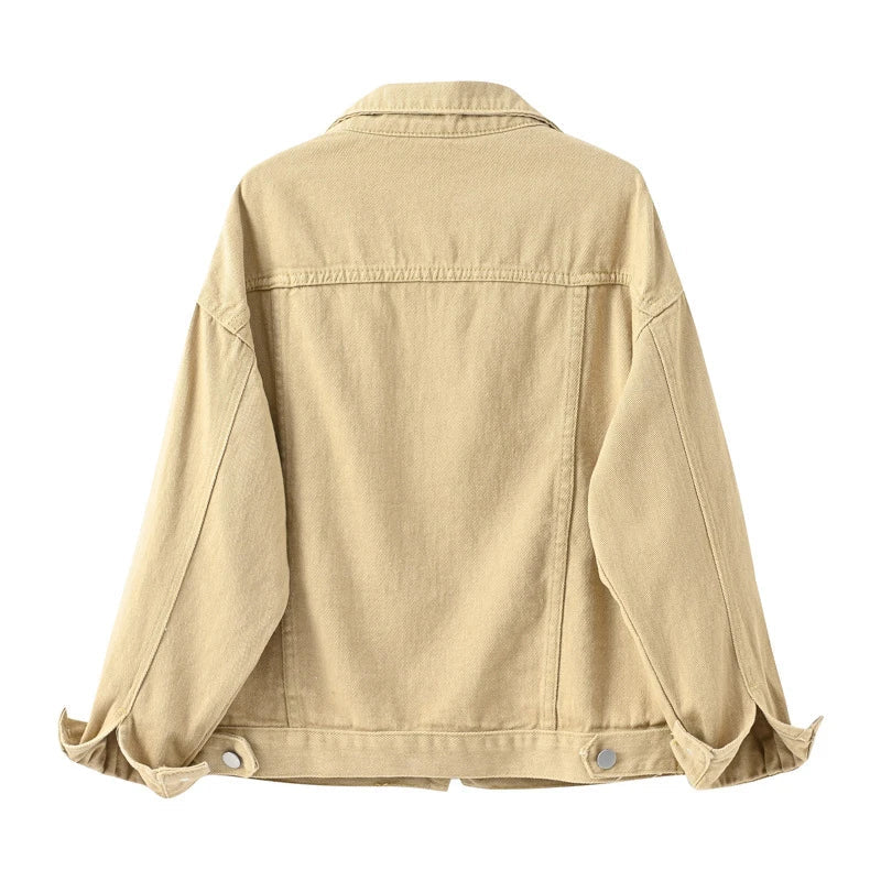 Women’s Denim Jacket | Casual Jean Jacket with Button Front