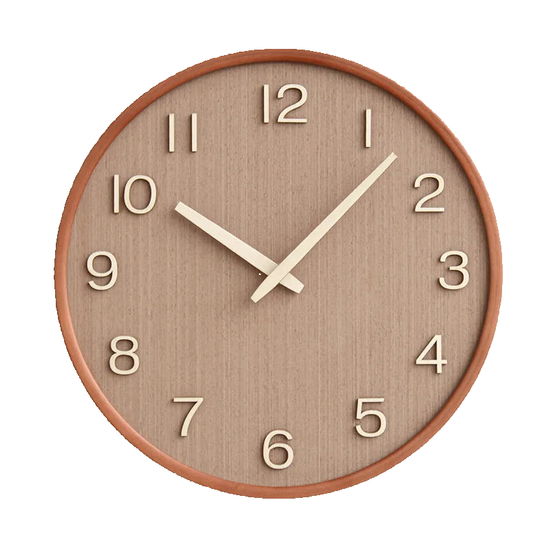 Japanese Style Wooden Wall Clock | Retro Design for Living Room, Office, and Bedroom