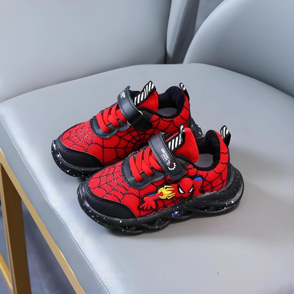 Superhero LED Sneakers – Light-Up Shoes for Kids with Fun Flashing Lights