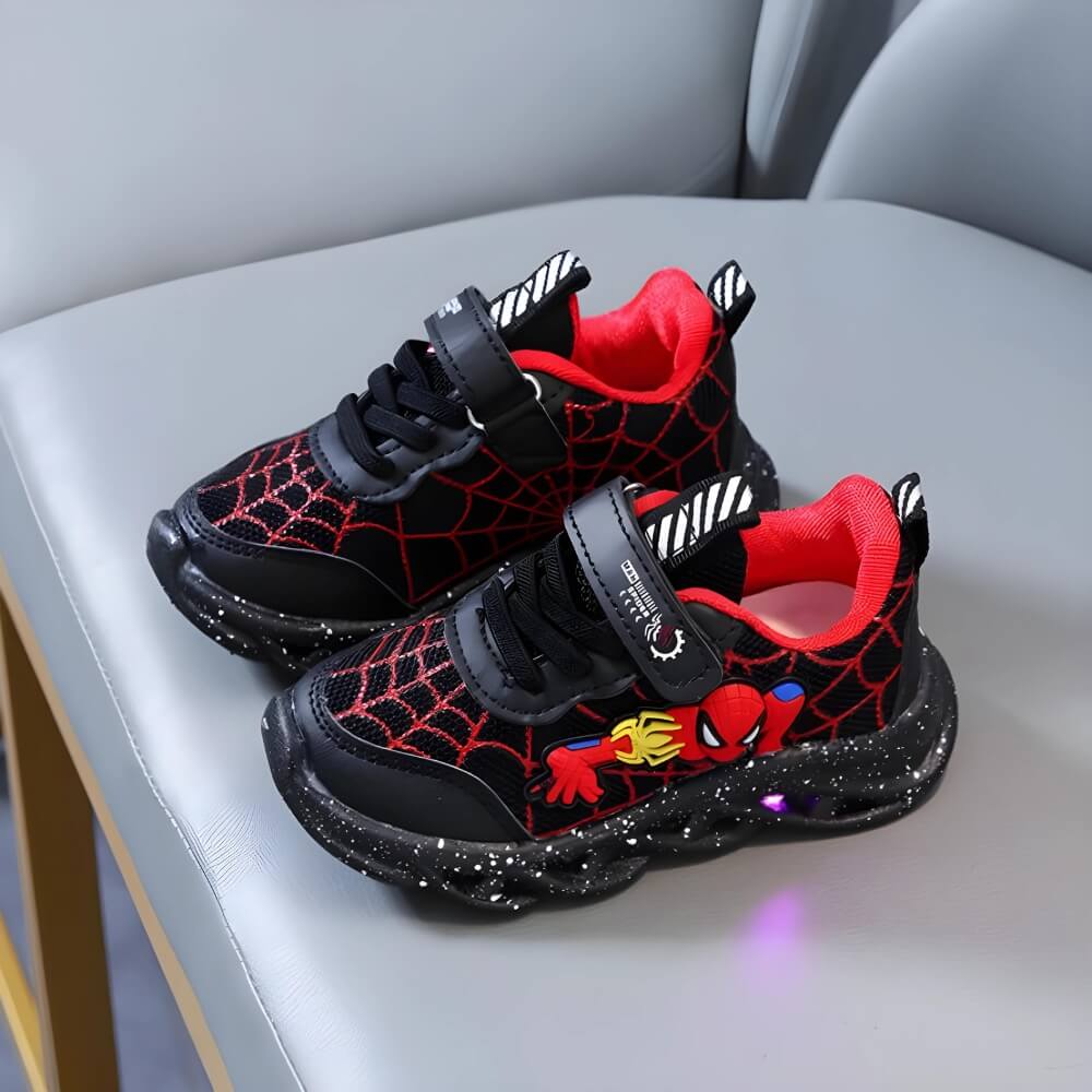 Superhero LED Sneakers – Light-Up Shoes for Kids with Fun Flashing Lights
