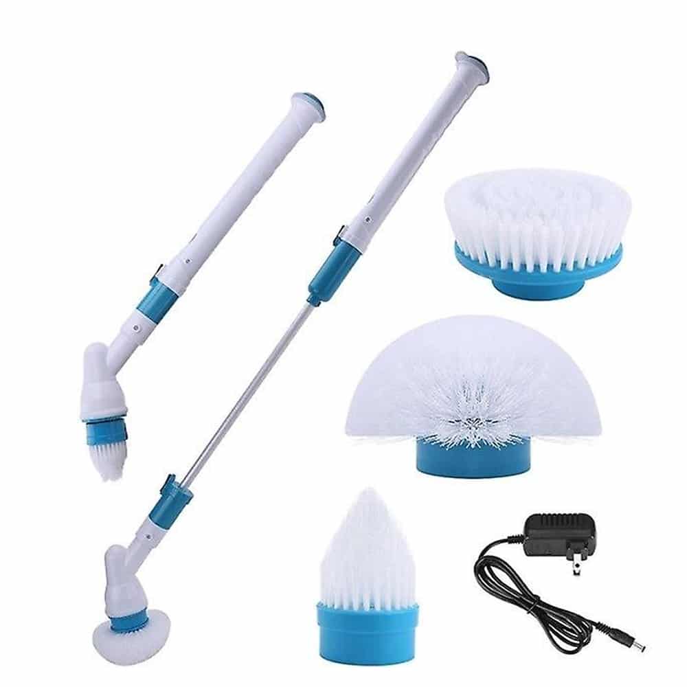 Electric Spin Scrubber with 3 Brush Heads – Cordless, Rechargeable & Versatile Cleaning Tool
