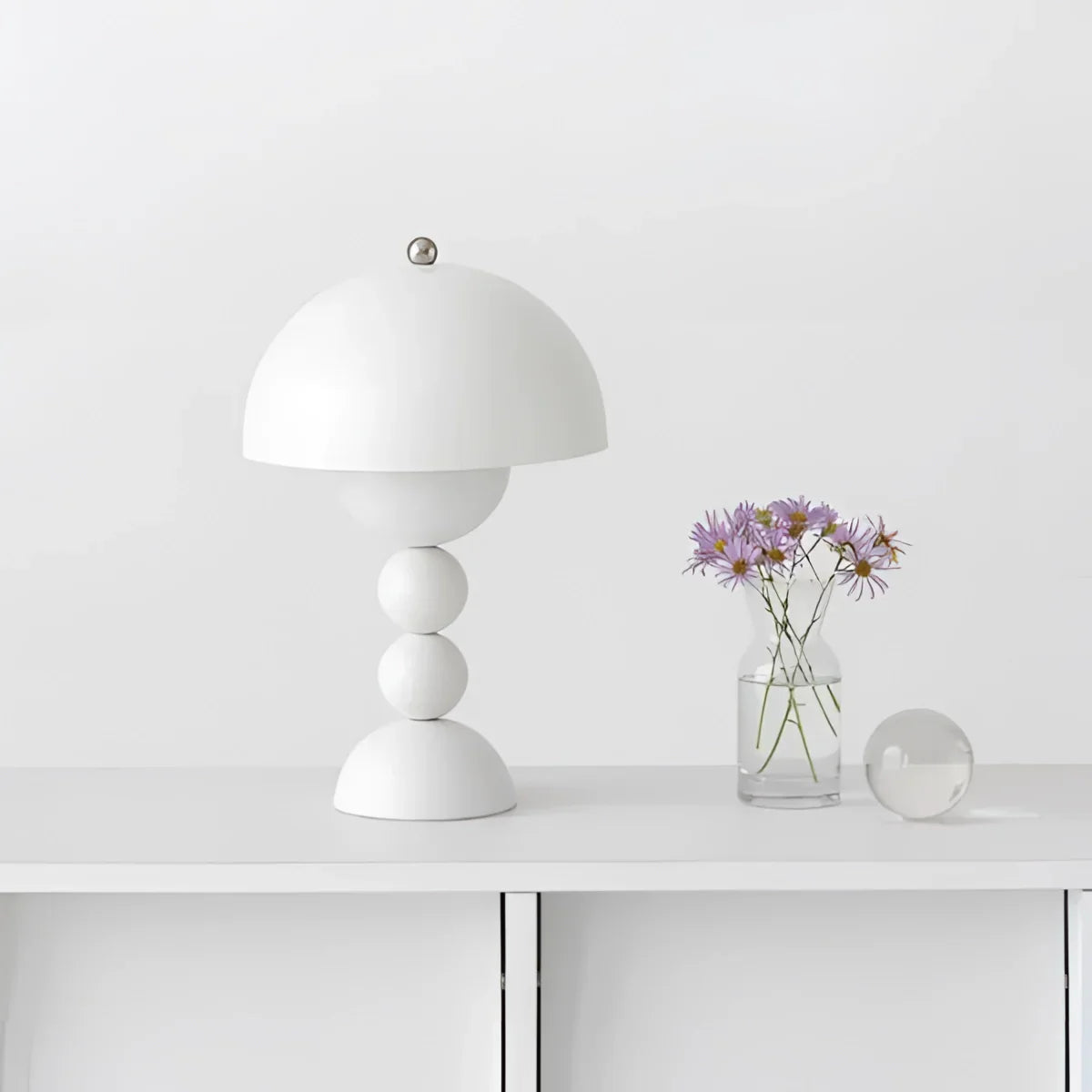 Vintage Mid-Century Mushroom Dome Lamp - Retro Table & Desk Light