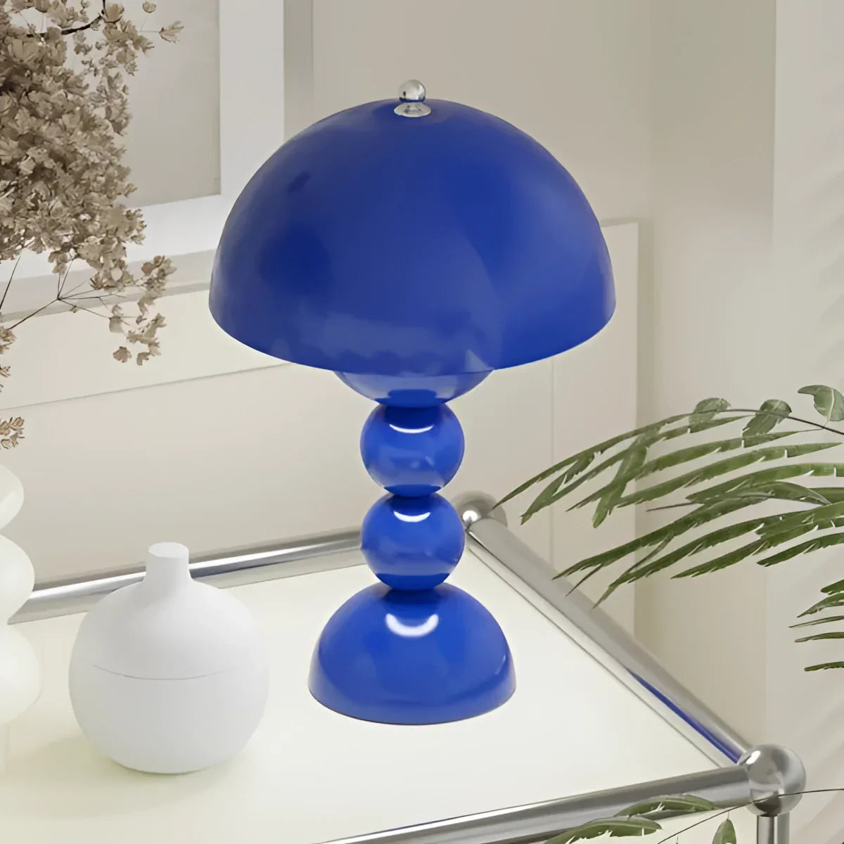 Vintage Mid-Century Mushroom Dome Lamp - Retro Table & Desk Light