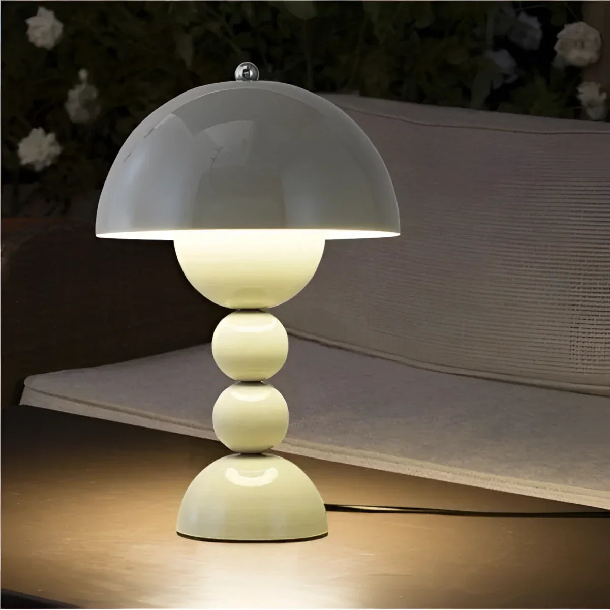 Vintage Mid-Century Mushroom Dome Lamp - Retro Table & Desk Light