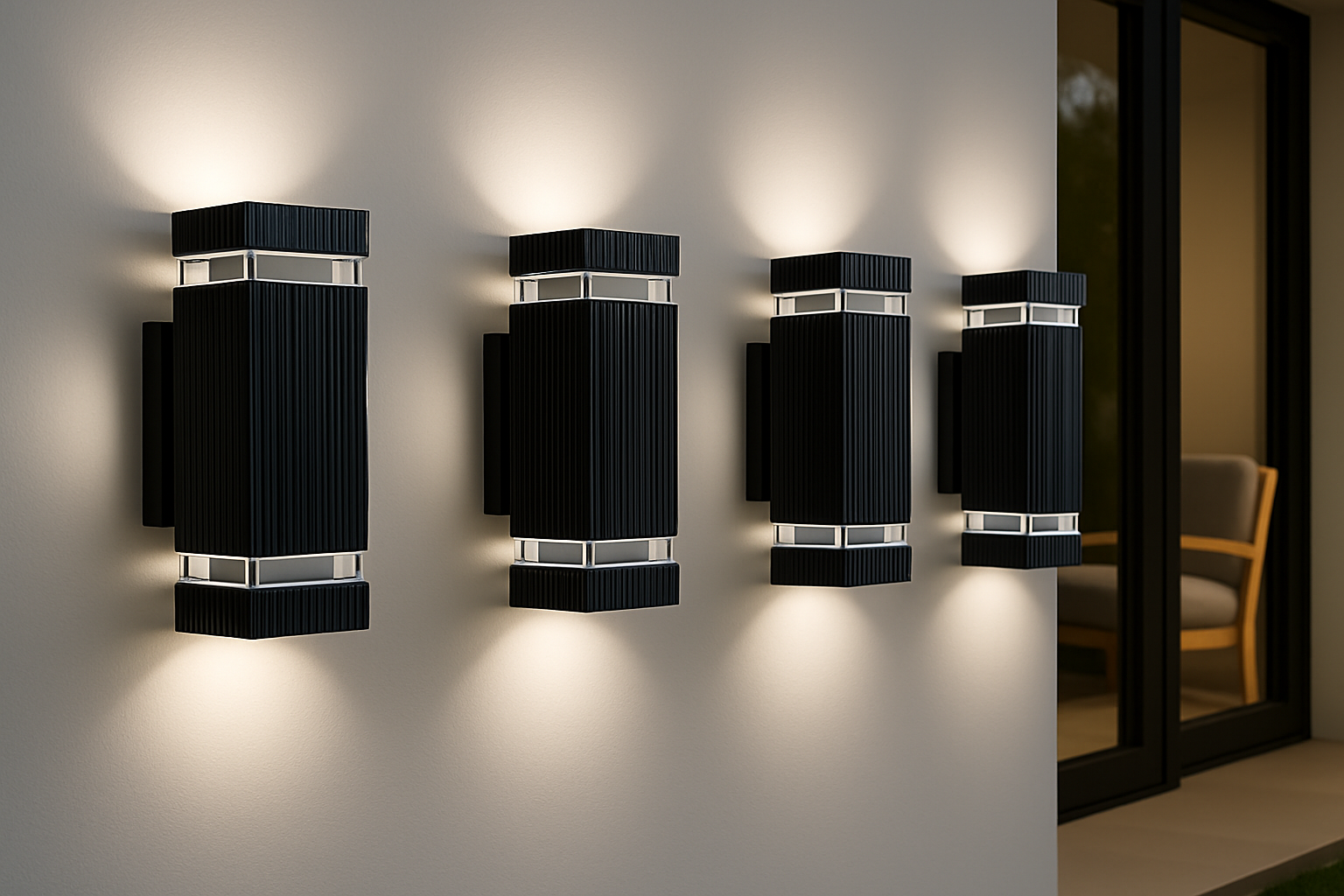 Modern Outdoor Wall Light | Waterproof Exterior LED Lamp