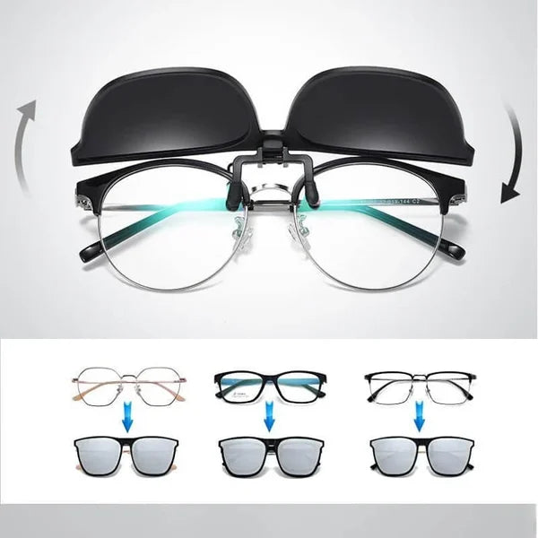 Luxyecs | New Polarised Clip-on Flip Up Sunglasses
