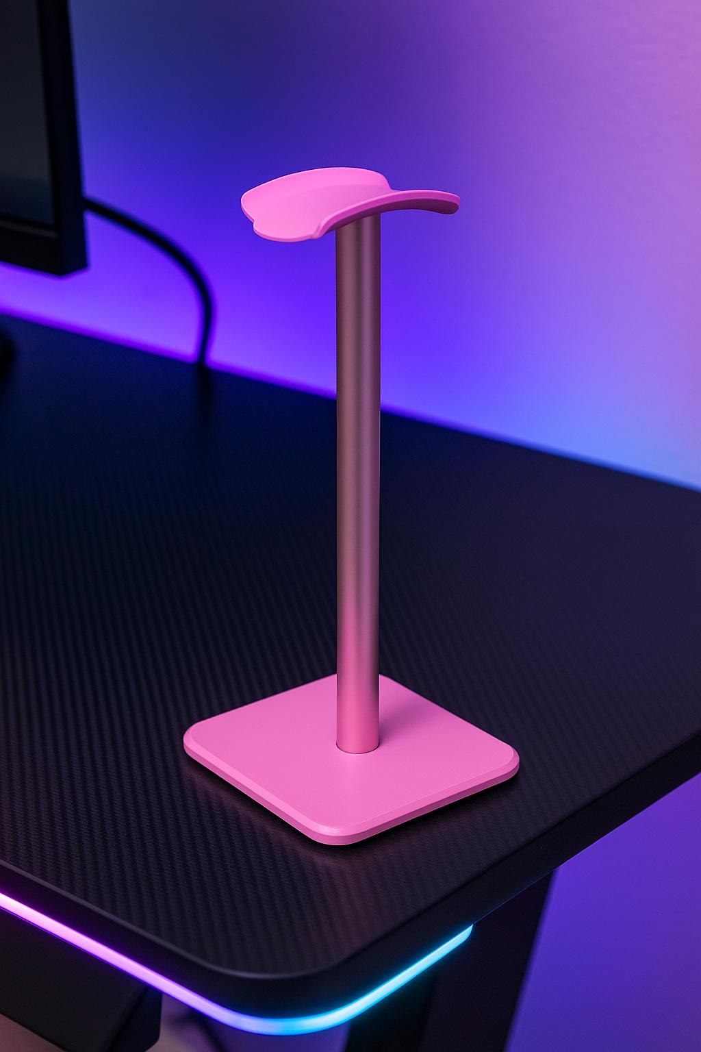 Aesthetic Headphone Stand, Space Saving Headset Holder, Desktop Organizer Rack, Modern Earphone Display Bracket for Desk - Luxyecs