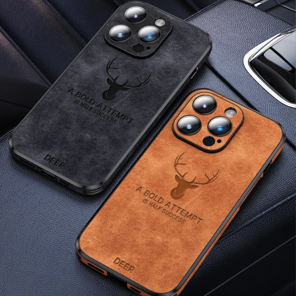 Real Leather iPhone Case | Shockproof, Stylish & Slim Design