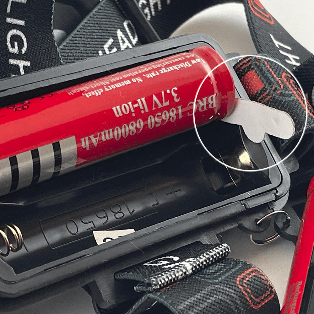 LED headlamp (powerful 5000 lumens) includes rechargeable batteries