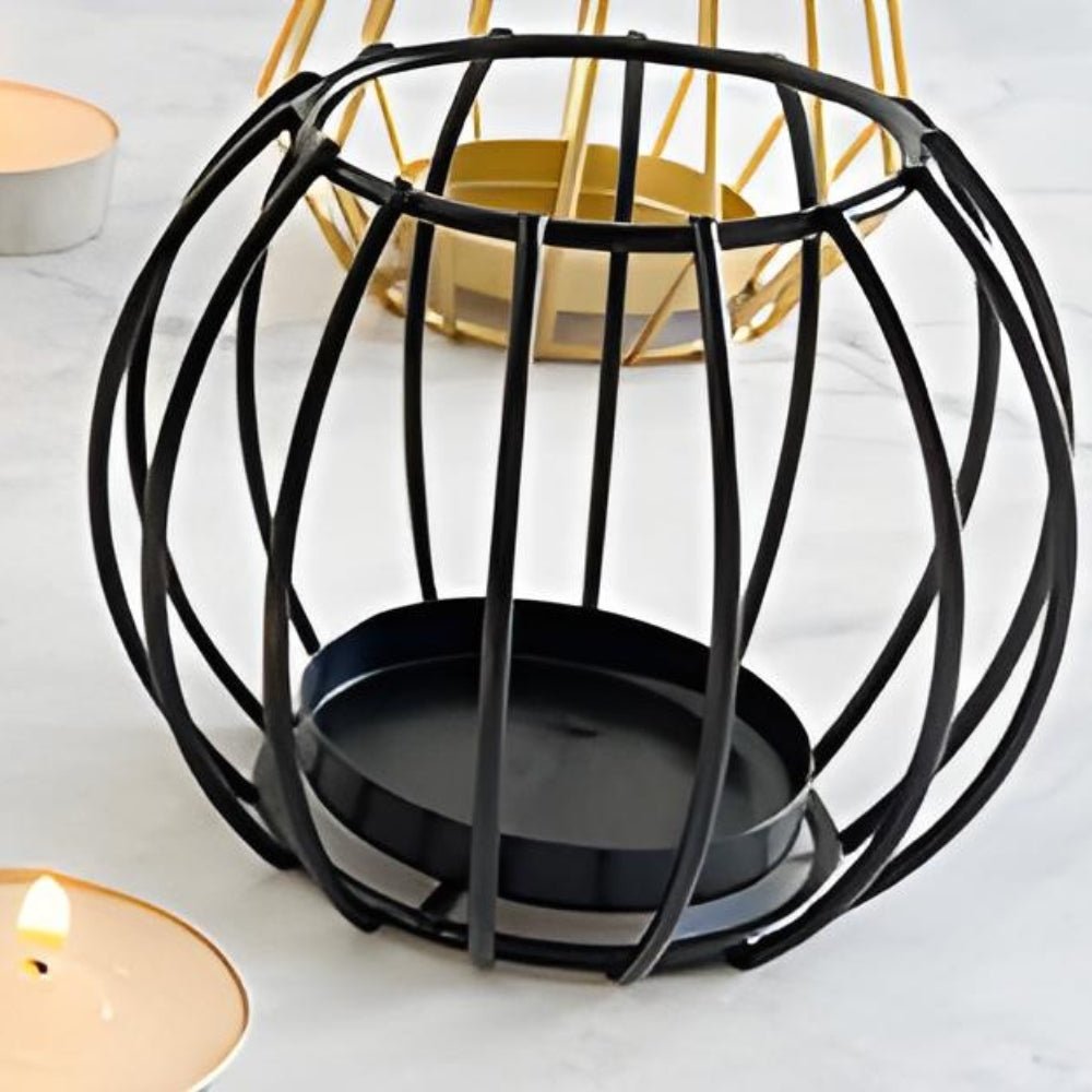 Candle Holder | Elegant Iron Candle Wireframe for a Stylish Illuminating Aesthetic - Luxyecs