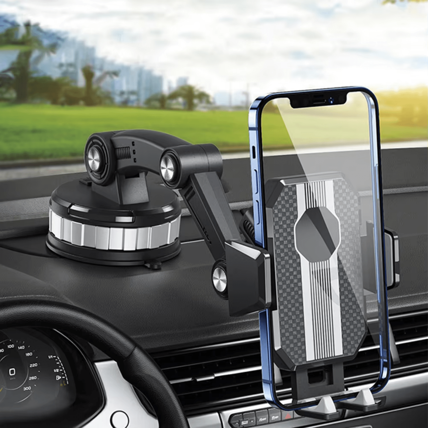 Car Dashboard Phone Holder | Strong Suction Mount - Luxyecs