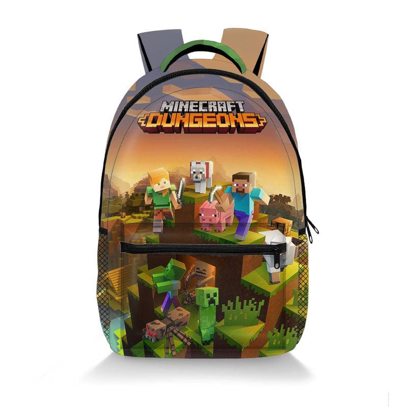 Minecraft School Backpack | Pixel Design Kids’ School Bag