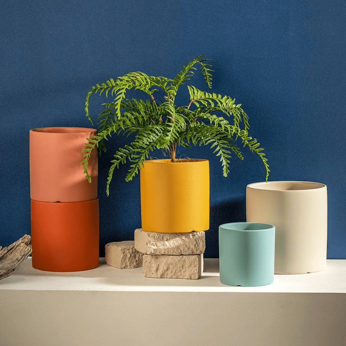 Ceramic Planter with Saucer | Elegant Indoor Plant Pot for Home Décor - Luxyecs