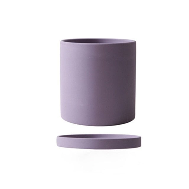 Ceramic Planter with Saucer | Elegant Indoor Plant Pot for Home Décor - Luxyecs