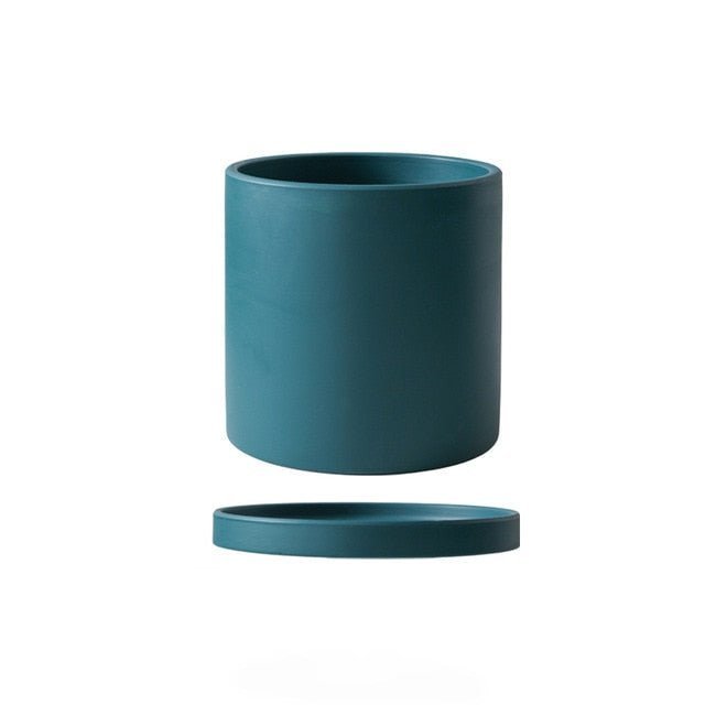 Ceramic Planter with Saucer | Elegant Indoor Plant Pot for Home Décor - Luxyecs