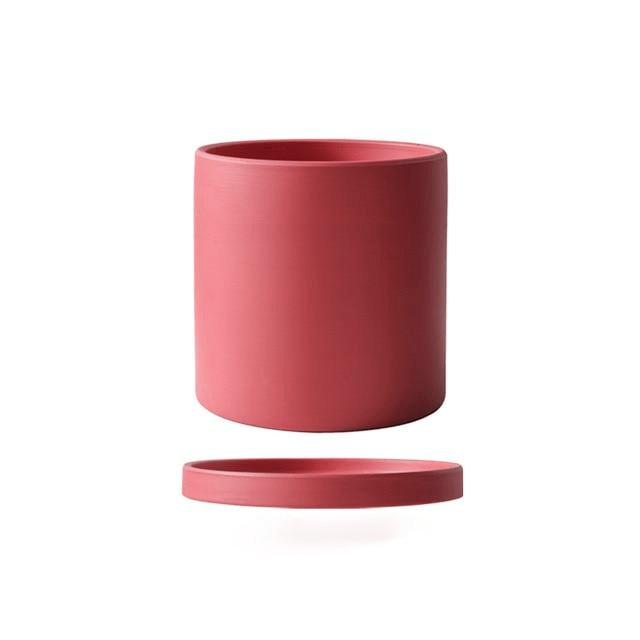 Ceramic Planter with Saucer | Elegant Indoor Plant Pot for Home Décor - Luxyecs