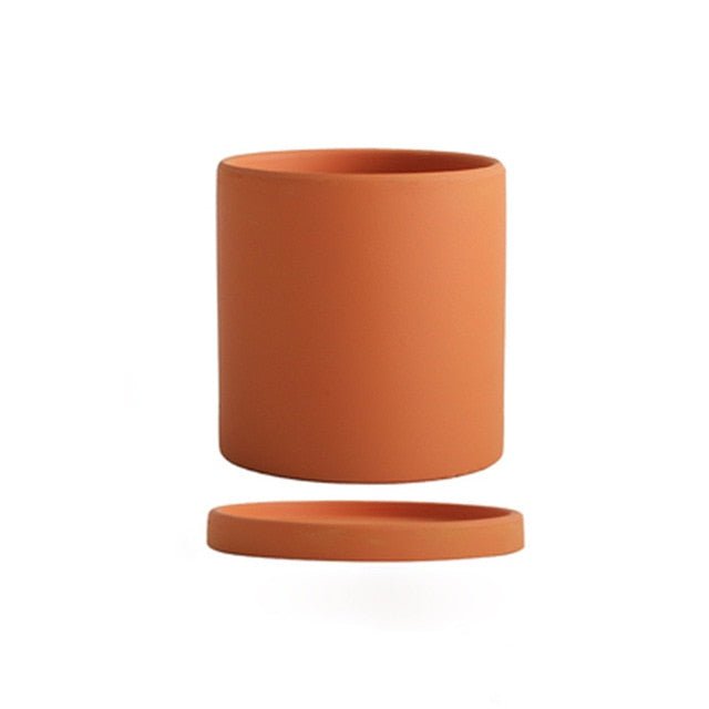 Ceramic Planter with Saucer | Elegant Indoor Plant Pot for Home Décor - Luxyecs