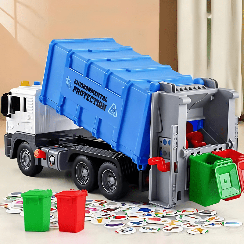 Children’s Educational Toy Garbage Truck Interactive Eco - Friendly for 3 - 5 Year Olds - Luxyecs