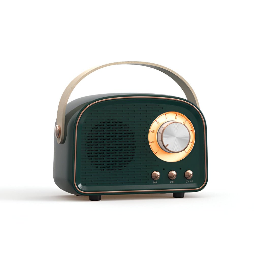 Classic Retro Bluetooth Speaker - Stylish Wireless Sound System with Vintage Radio Design - Luxyecs