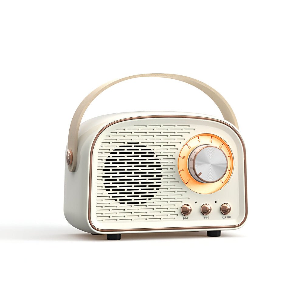 Classic Retro Bluetooth Speaker - Stylish Wireless Sound System with Vintage Radio Design - Luxyecs