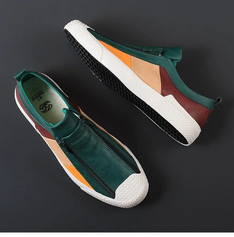 Claude Monet Leather Sneakers - Luxyecs