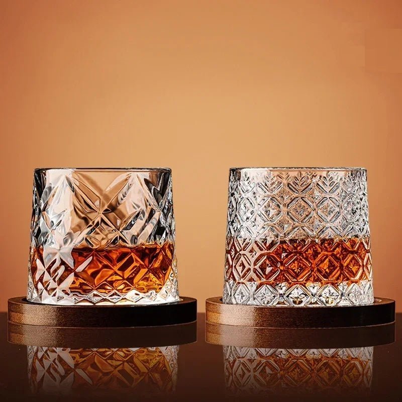 Crystal Glass Set | Exquisite Helios Crystal Whisky Glasses - Luxyecs