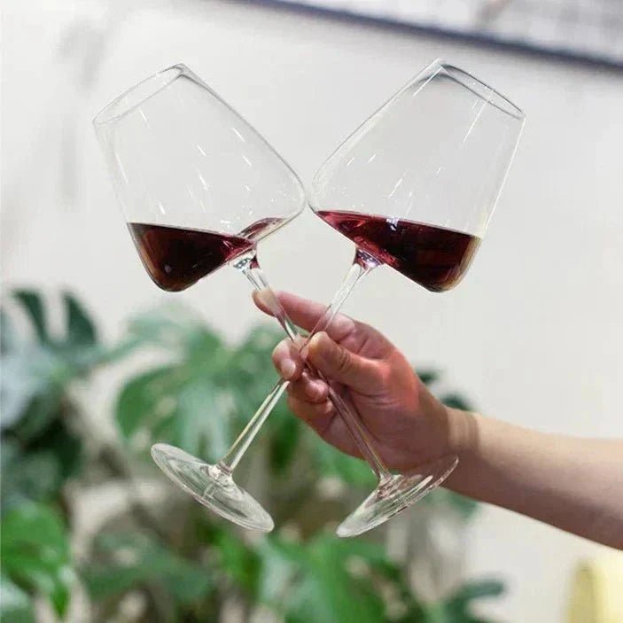 Crystal Wine Glasses | Elegant Handcrafted Glassware Set - Luxyecs