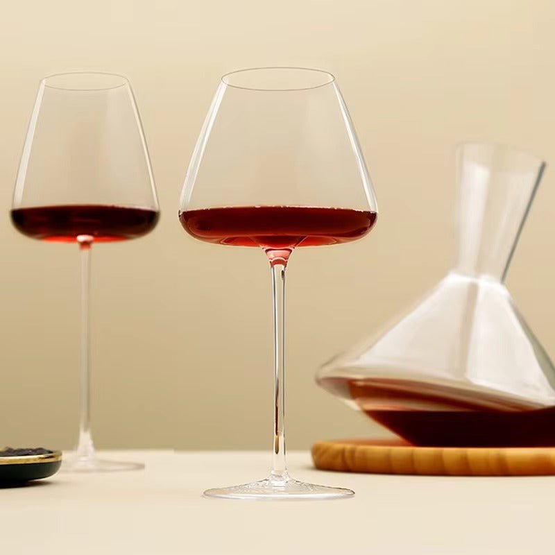 Crystal Wine Glasses | Elegant Handcrafted Glassware Set - Luxyecs