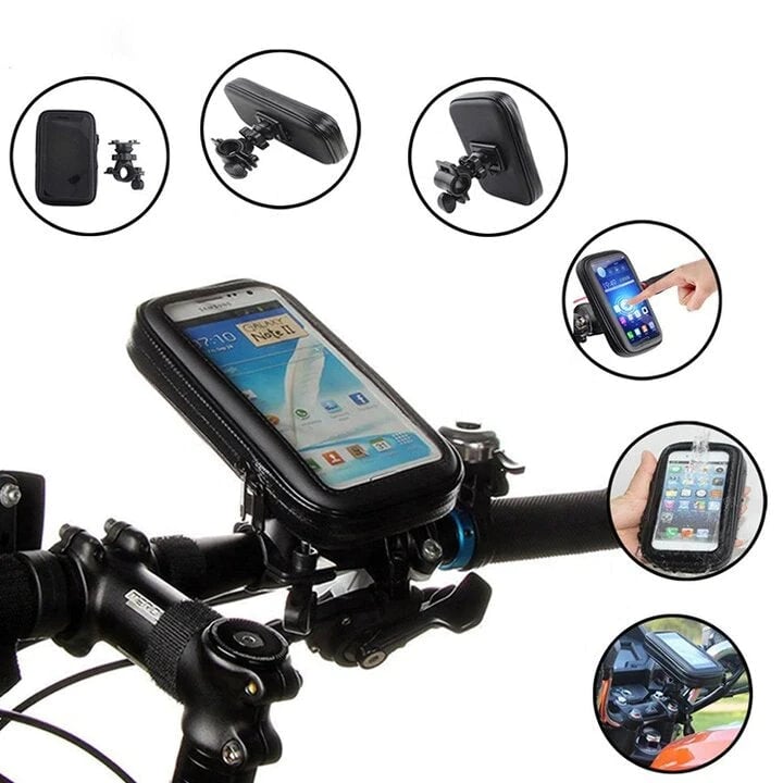 Waterproof Bike Phone Holder | Powerbank Handlebar Mount
