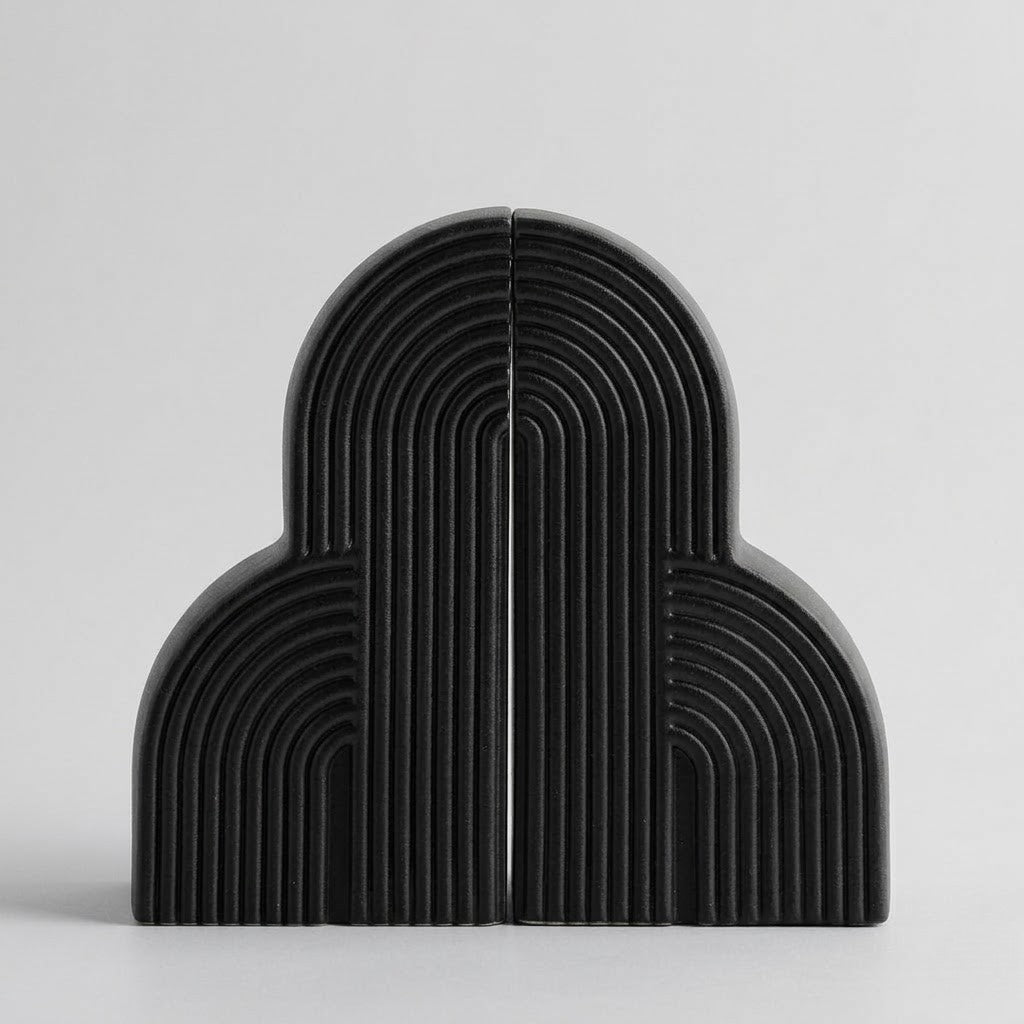 Decorative Bookends | Cloud - Shaped Ceramic Accents for Your Shelves - Luxyecs