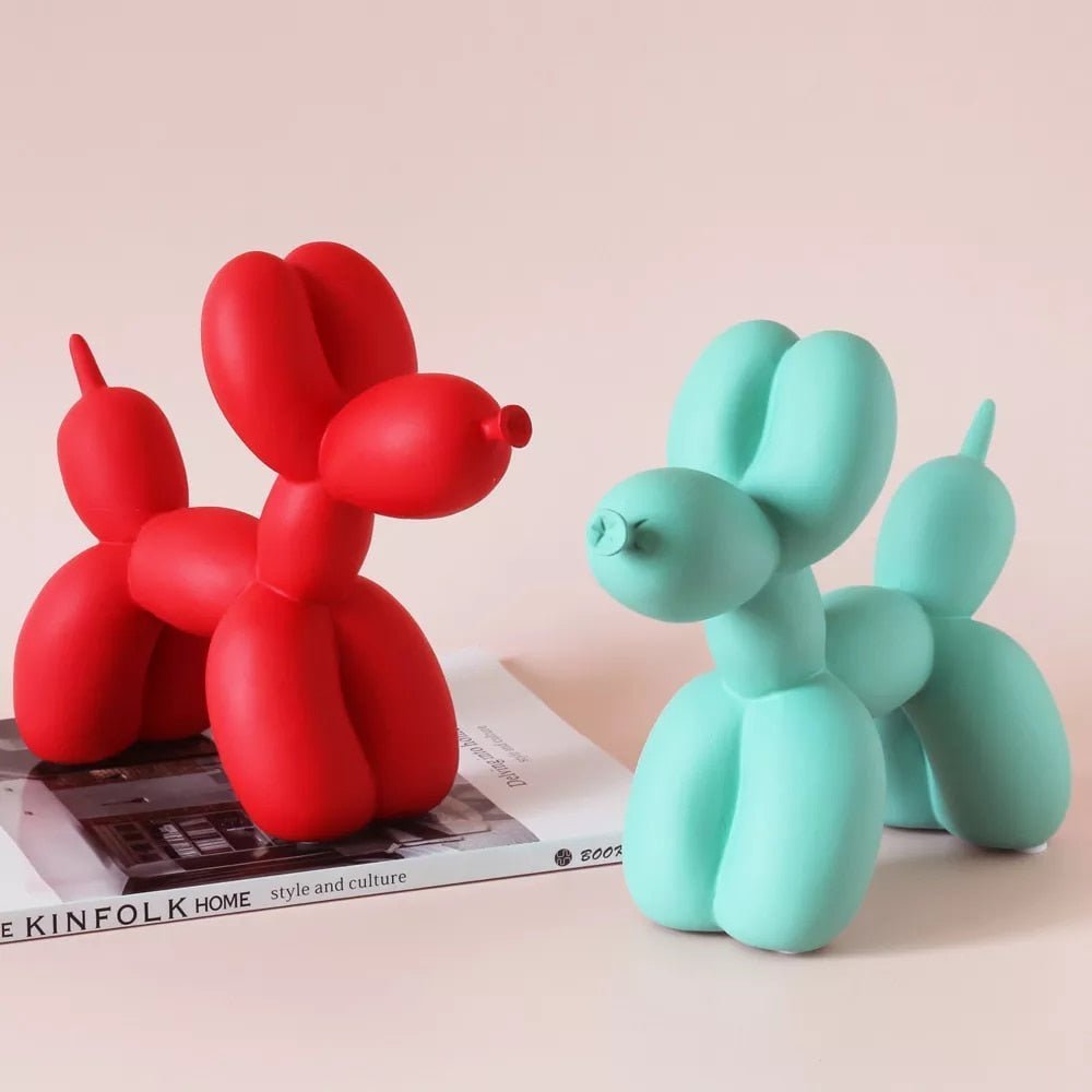 Decorative Sculpture | Unique Abstract Balloon Dog Art Piece - Luxyecs