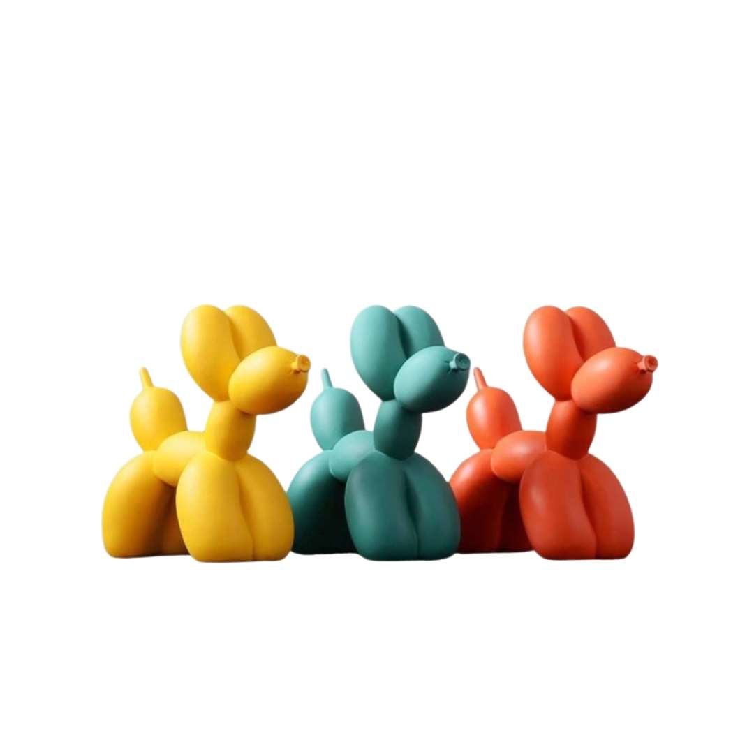 Decorative Sculpture | Unique Abstract Balloon Dog Art Piece - Luxyecs
